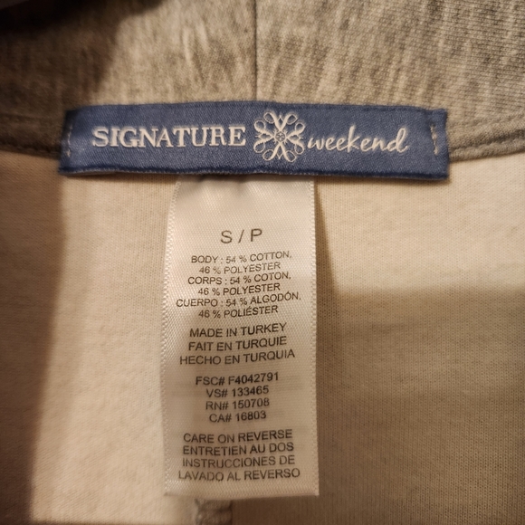 Signature Weekend Caridgan Vest Size Small P - Picture 3 of 4